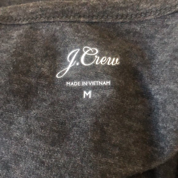 J. Crew dark gray wrap around top, Medium - Picture 5 of 7